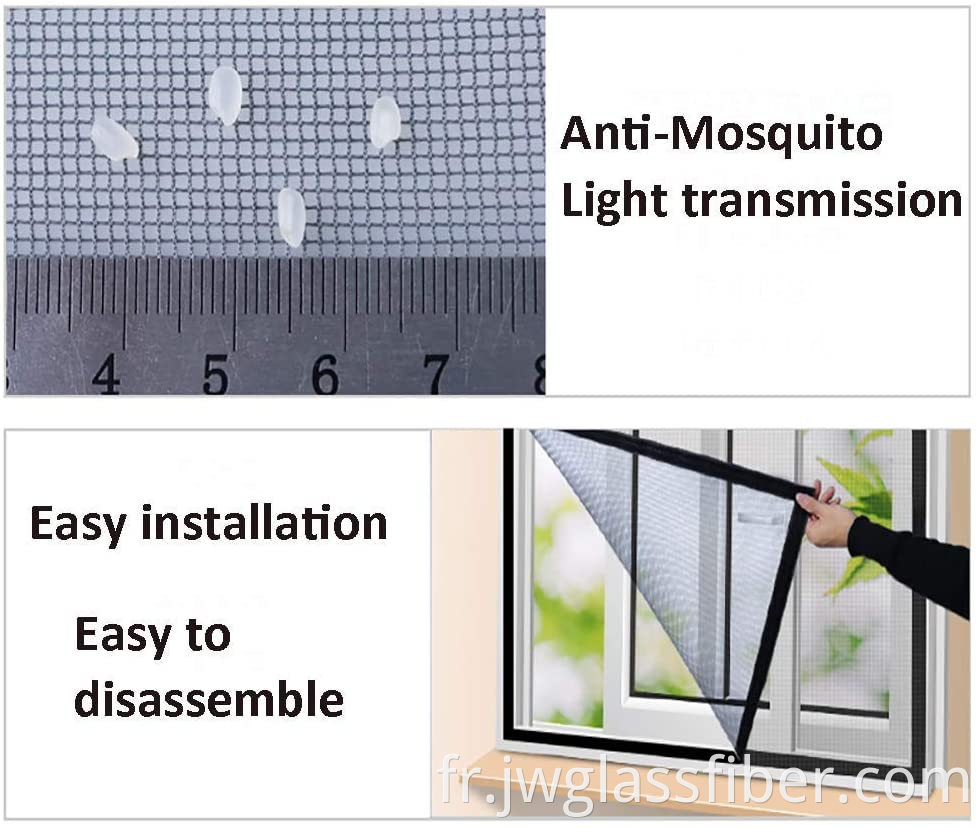 Écran de mouche de bricolage facile pour la fenêtre 1.3 * 1,5 m Windows Mosquito Fly Net Protection des insectes